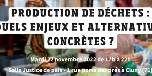 Débat Public : Production de déchets : quels enjeux et alternatives concrètes ?