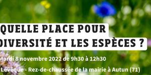 Débat Public : Quelle place pour la biodiversité et les espèces ?