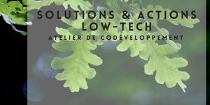 "SOLUTIONS et ACTIONS LOW-TECH" - Ateliers de co-développement - Transition Action